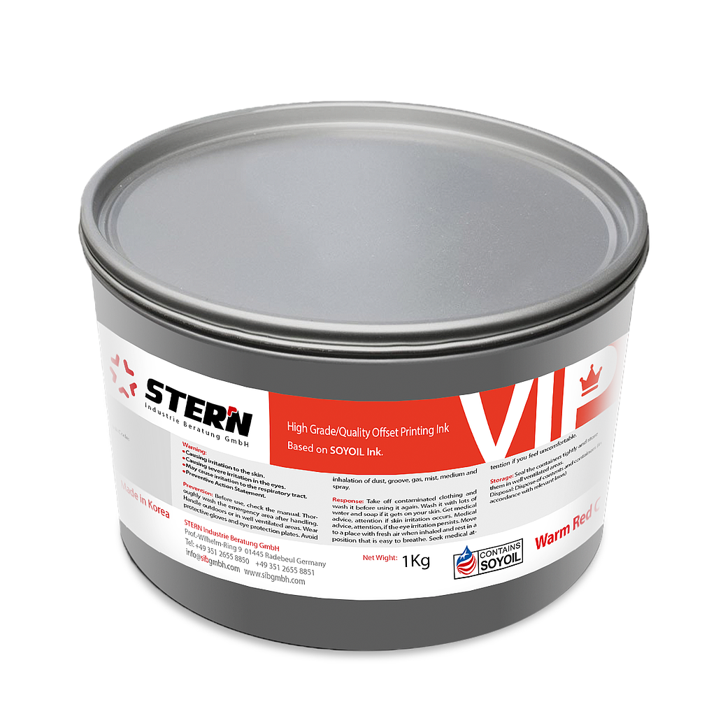 Stern VIP Offset Pantone Ink Warm Red C